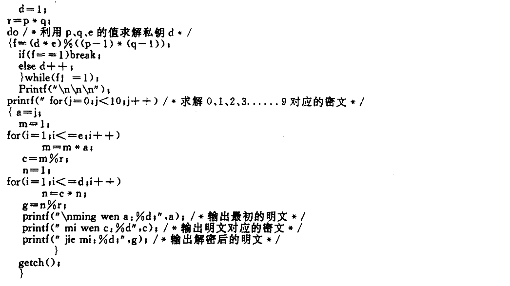 RSA加密算法在汉字中的应用及其C语言实现 RSA加密算法在汉字中的应用及其C语言实现