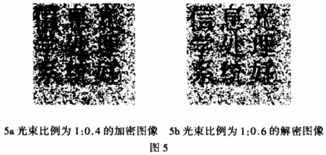 二值光学图像文件加密之振幅相减