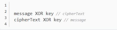 Detailed operation XOR encryption