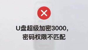 U盘超级加密3000只读模式为什么还能复制文件？密码权限不匹配是主要原因