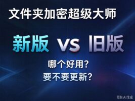 文件夹加密超级大师新版和旧版哪个好用？到底要不要更新？